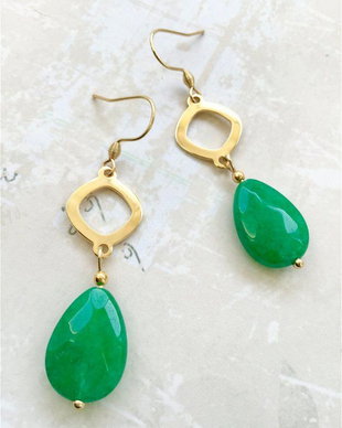 cercei jad verde