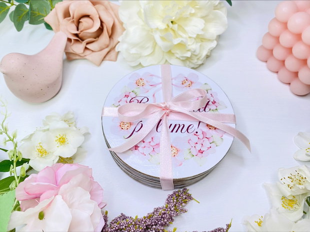Set carduri din lemn pentru poze - Baby milestones - Swan princess