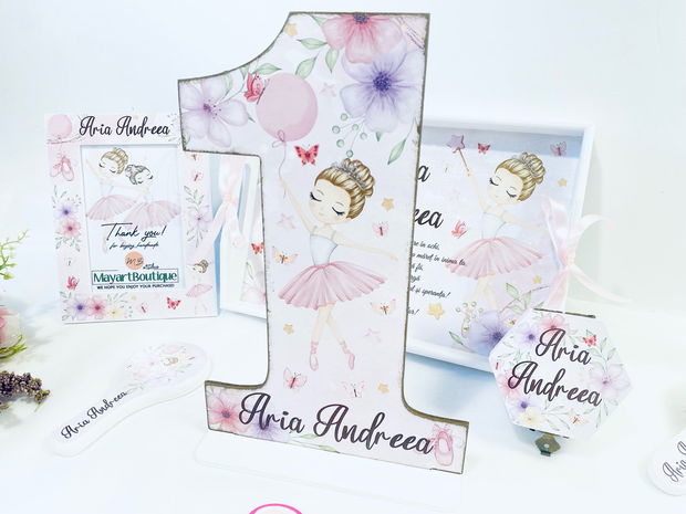 Cifra 1 Personalizata - Pretty Ballerina