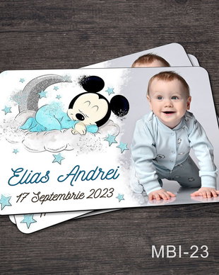 Marturii botez ieftine - Magneti frigider pentru baieti cu Mickey Mouse