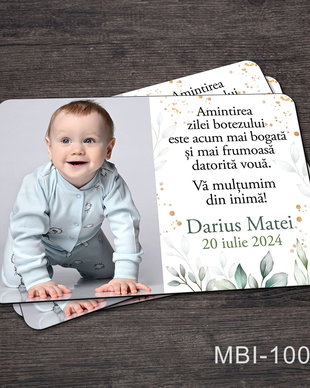 Marturii botez ieftine - Magneti frigider pentru baieti cu mesaj