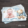 Marturii ieftine botez - Magneti personalizati pentru baieti cu ursulet