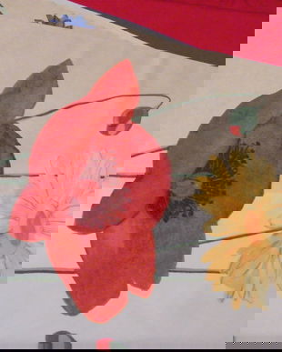 Tesatura groasa cu flori