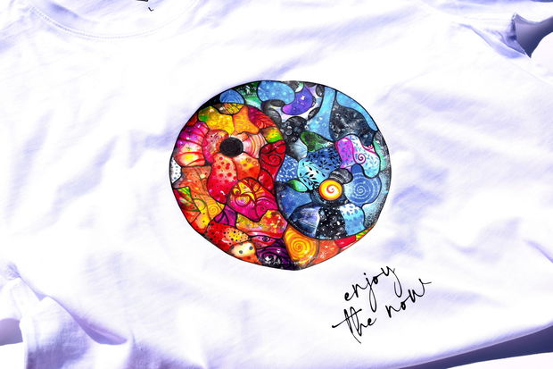 Tricou Barbati Yin And Yang in Harmony - Caju Collection - Colectie de Autor