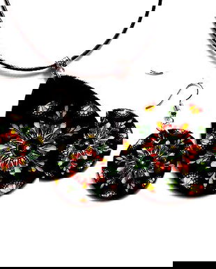 set bijuterii lemn 45947