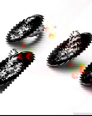 Set cu sticla cu motiv floral 45877