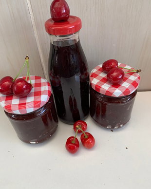 Trio Noir dulceata si sirop Ciresea mare, negre si dude fara zahar
