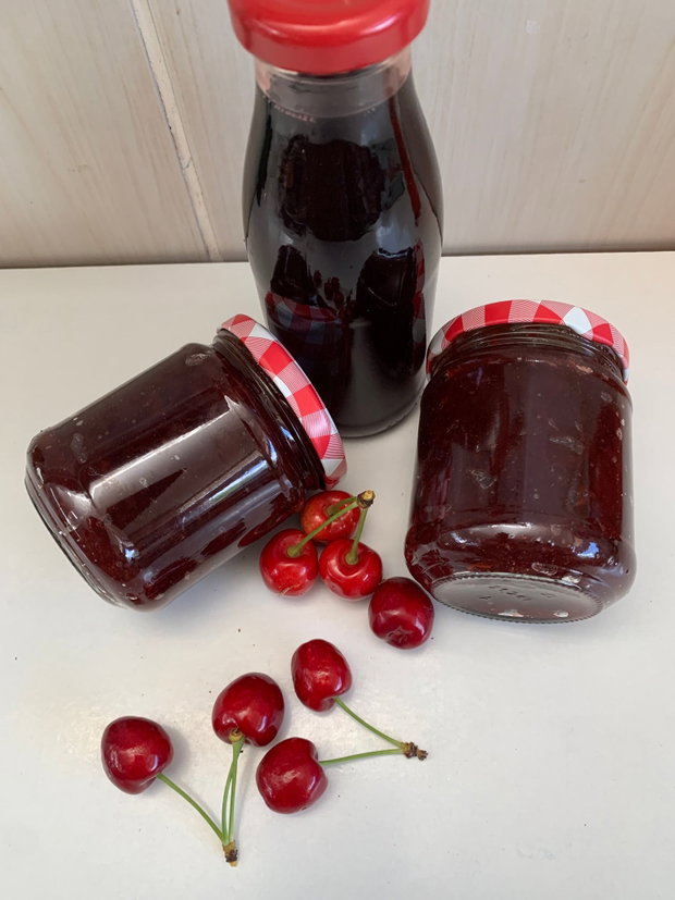 Gem / DULCEATA de cirese si coacaze rosii fara zahar 7