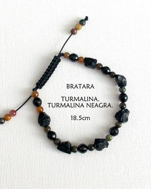 Bratara Shamballa*Turmalina+TurmalinaNeagra