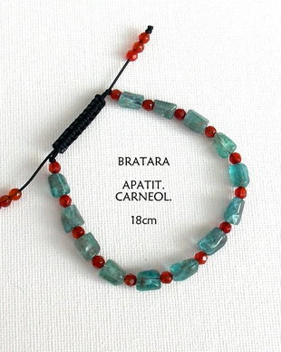 Bratara Shamballa*Apatit+Carneol