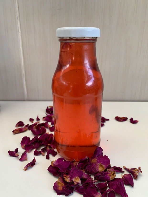 Sirop de trandafiri  de Ispahan de Damasc cu stevie dulce