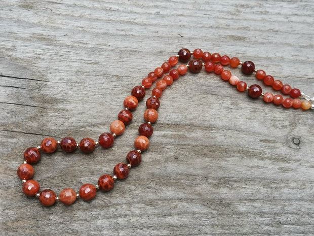 Colier agate de foc