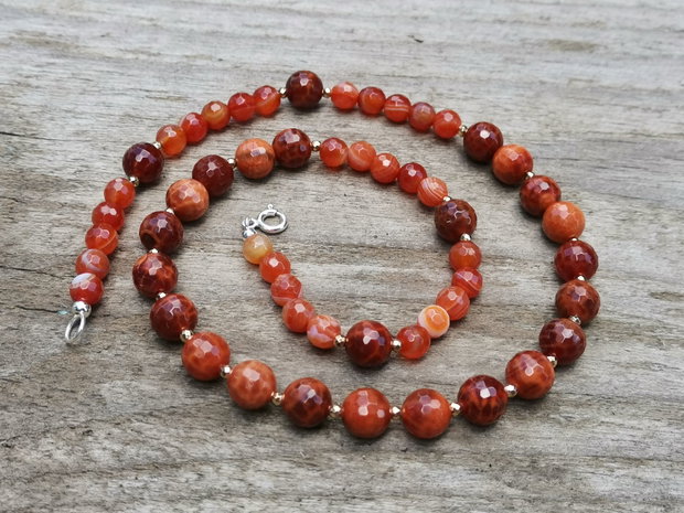 Colier agate de foc