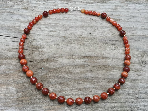 Colier agate de foc