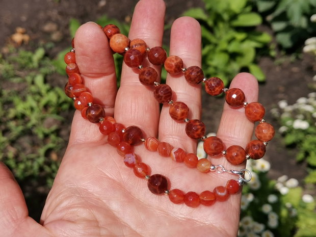 Colier agate de foc