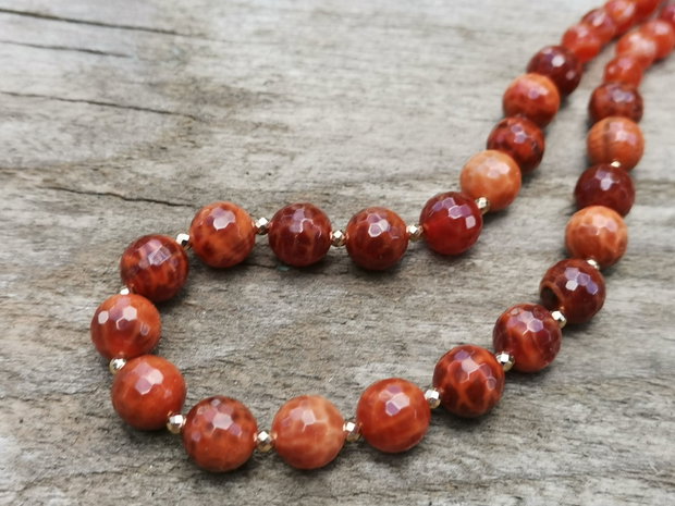 Colier agate de foc