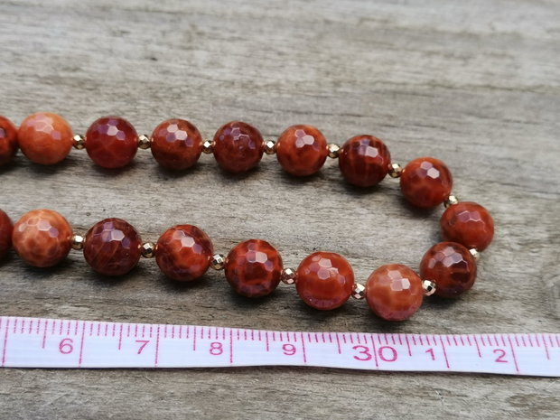 Colier agate de foc