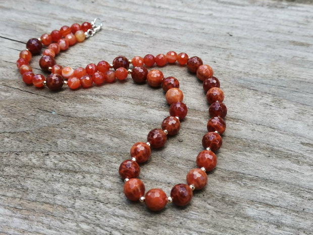Colier agate de foc