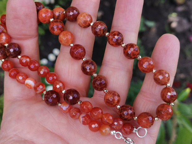 Colier agate de foc