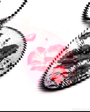 Colier lemn cu maci 45951