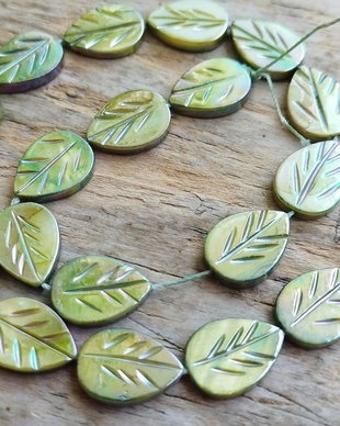 Frunzulite sidef, 16x12 mm