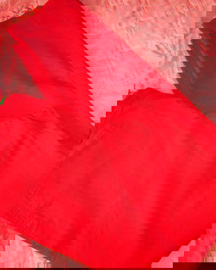 pantaloni rosii de vara 40