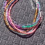 Bratara argint X8 mix pietre semipretioase minimalist multicolor boho chic trendy - Transport gratuit