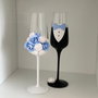 Set Pahare miri Bujori blue