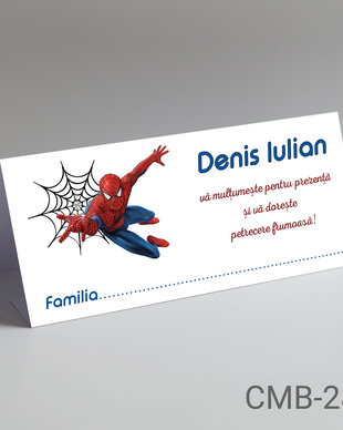 Plicuri bani botez ieftine pentru baieti cu tematica Spider-Man