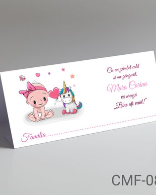 Plicuri de bani botez pentru fetite tematica Unicorn