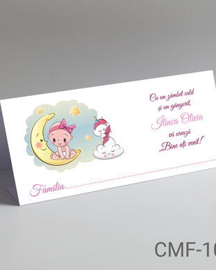 Plicuri bani botez pentru fete tematica Unicorn