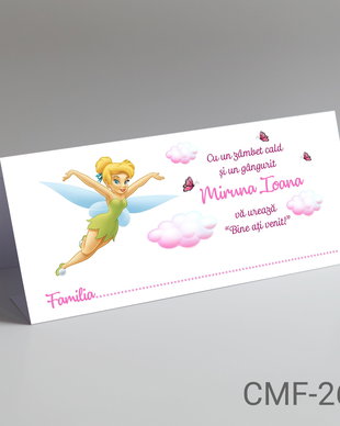 Plicuri bani botez pentru fete tematica Tinkerbell