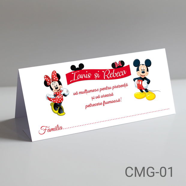 Plicuri de bani ieftine pentru botez gemeni cu tematica Minnie si Mickey Mouse