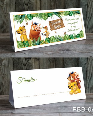 Plicuri de bani botez pentru baietei tematica Simba - The Lion King