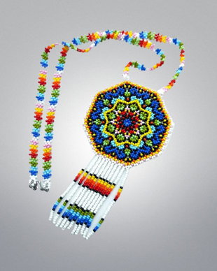 colier colorat mandala