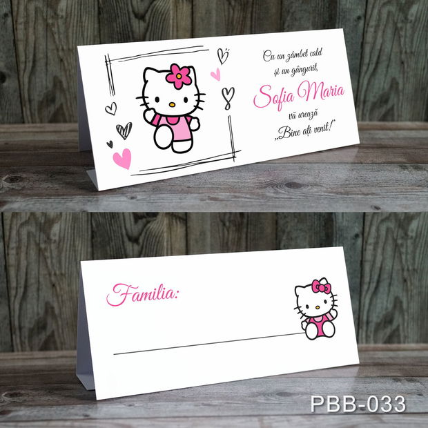 Plicuri de bani botez pentru fetite tematica Hello Kitty