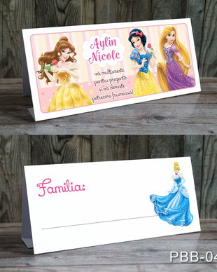 Plicuri bani botez pentru fete tematica Printese Disney