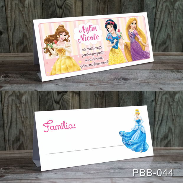 Plicuri bani botez pentru fete tematica Printese Disney