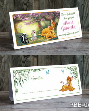Plicuri de bani botez pentru fetite tematica Bambi