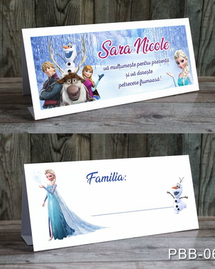 Plicuri bani personalizate pentru botez fetite cu Frozen