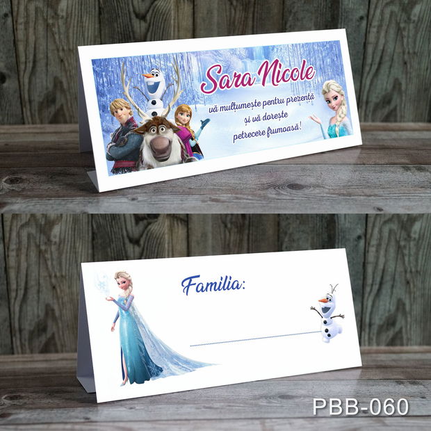 Plicuri bani personalizate pentru botez fetite cu Frozen