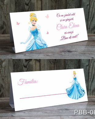 Plicuri bani personalizate pentru botez fetite cu Cenusareasa