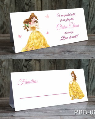 Plicuri de bani botez pentru fetite tematica Printesa Belle