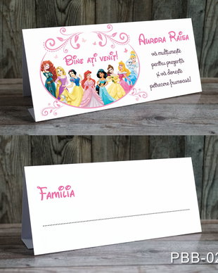 Plicuri de bani botez pentru fetite tematica Printese Disney