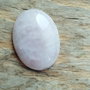 Cabochon cuart roz, 40x30 mm