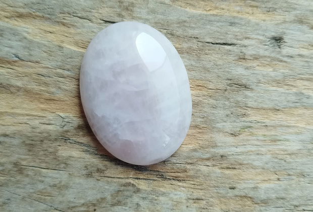 Cabochon cuart roz, 40x30 mm