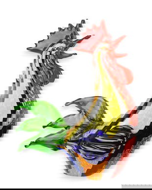 Cocosel-figurina din sticla Murano