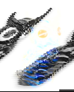 Bufnita-figurina din sticla Murano