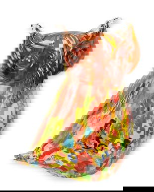 Bufnita-figurina din sticla Murano