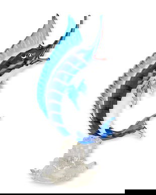 Peste spada-figurina din sticla Murano